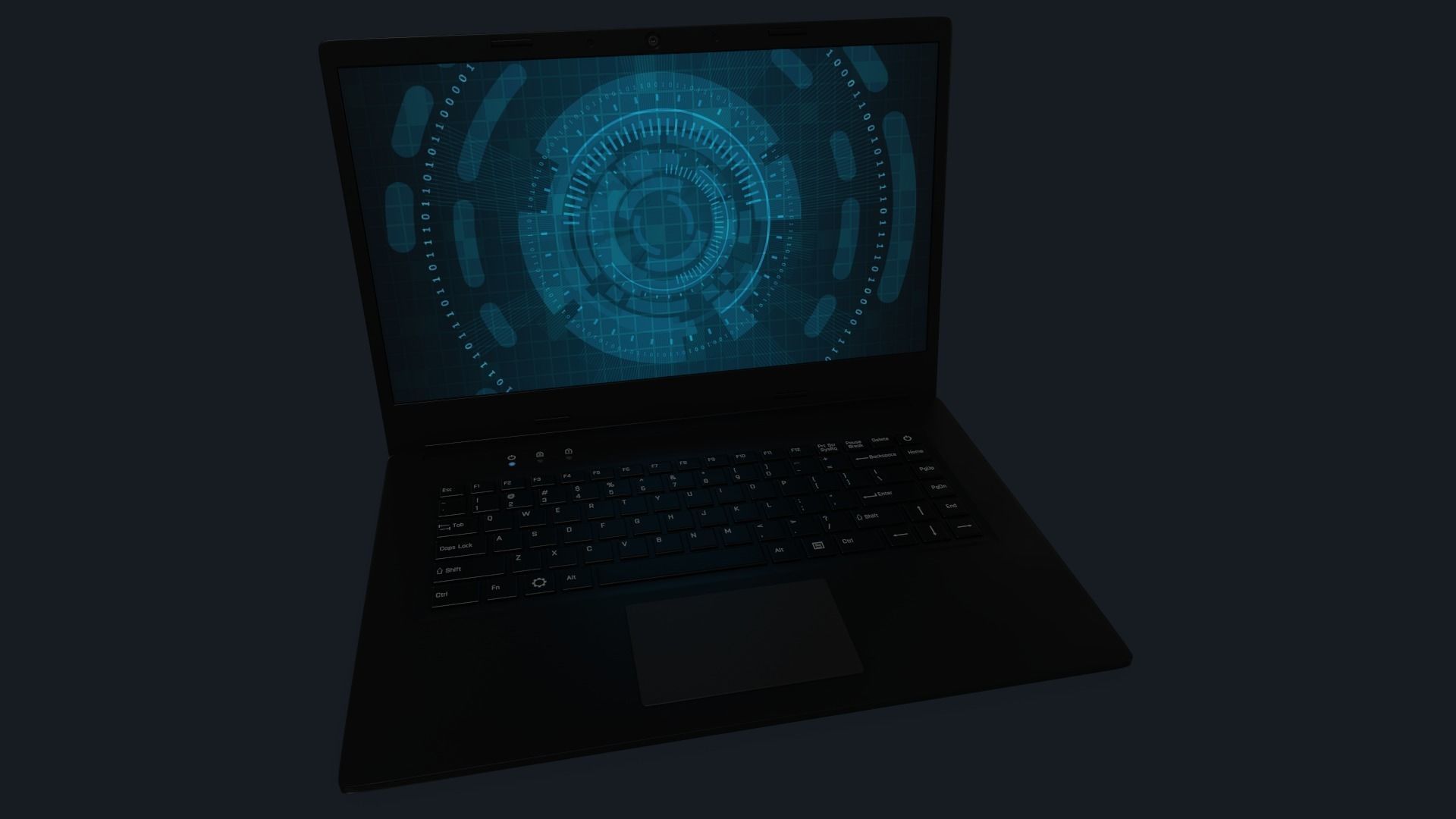 Laptop Low-poly 3D model_10