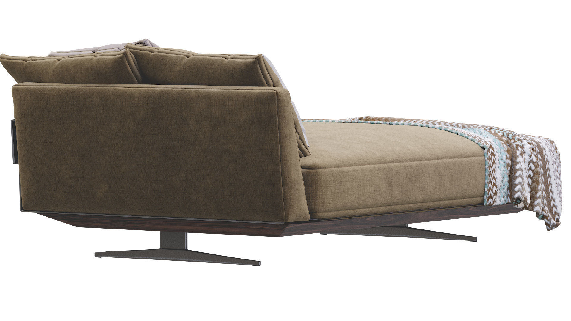 Chaise Lounge Bretton By Flexform 3D model_3