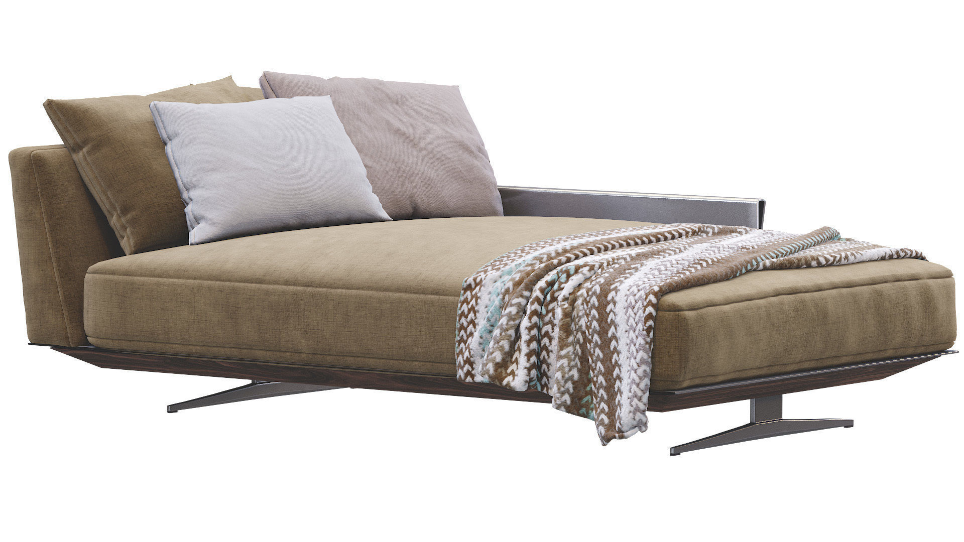 Chaise Lounge Bretton By Flexform 3D model_12