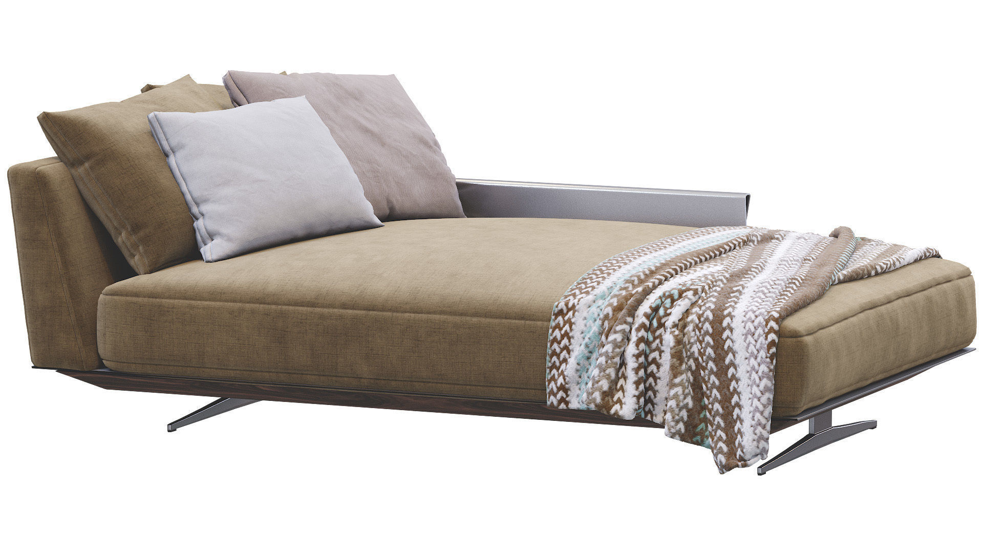 Chaise Lounge Bretton By Flexform 3D model_6