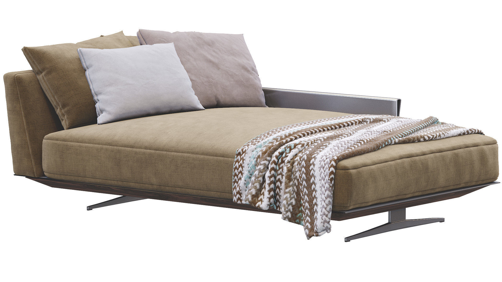 Chaise Lounge Bretton By Flexform 3D model_13