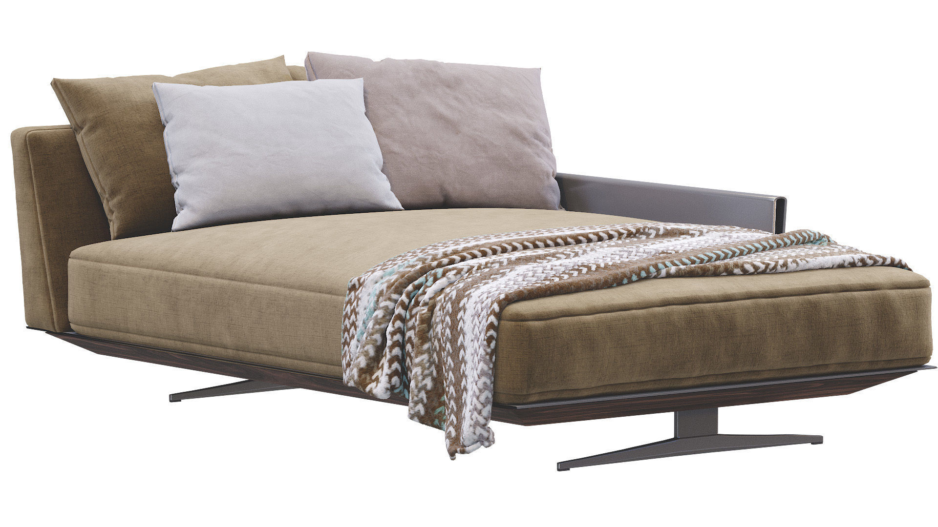 Chaise Lounge Bretton By Flexform 3D model_14