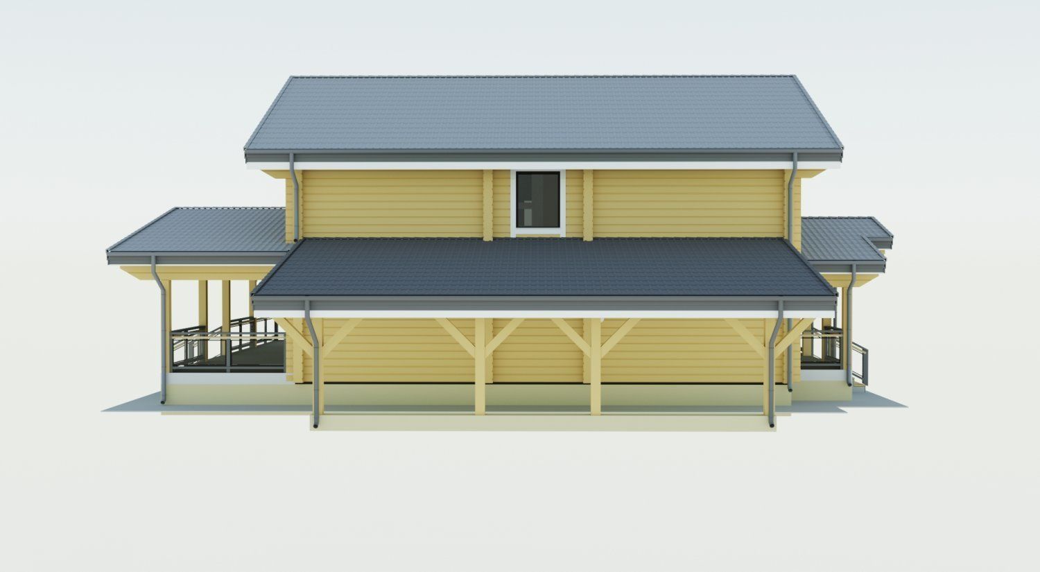 Log house 3D model_5