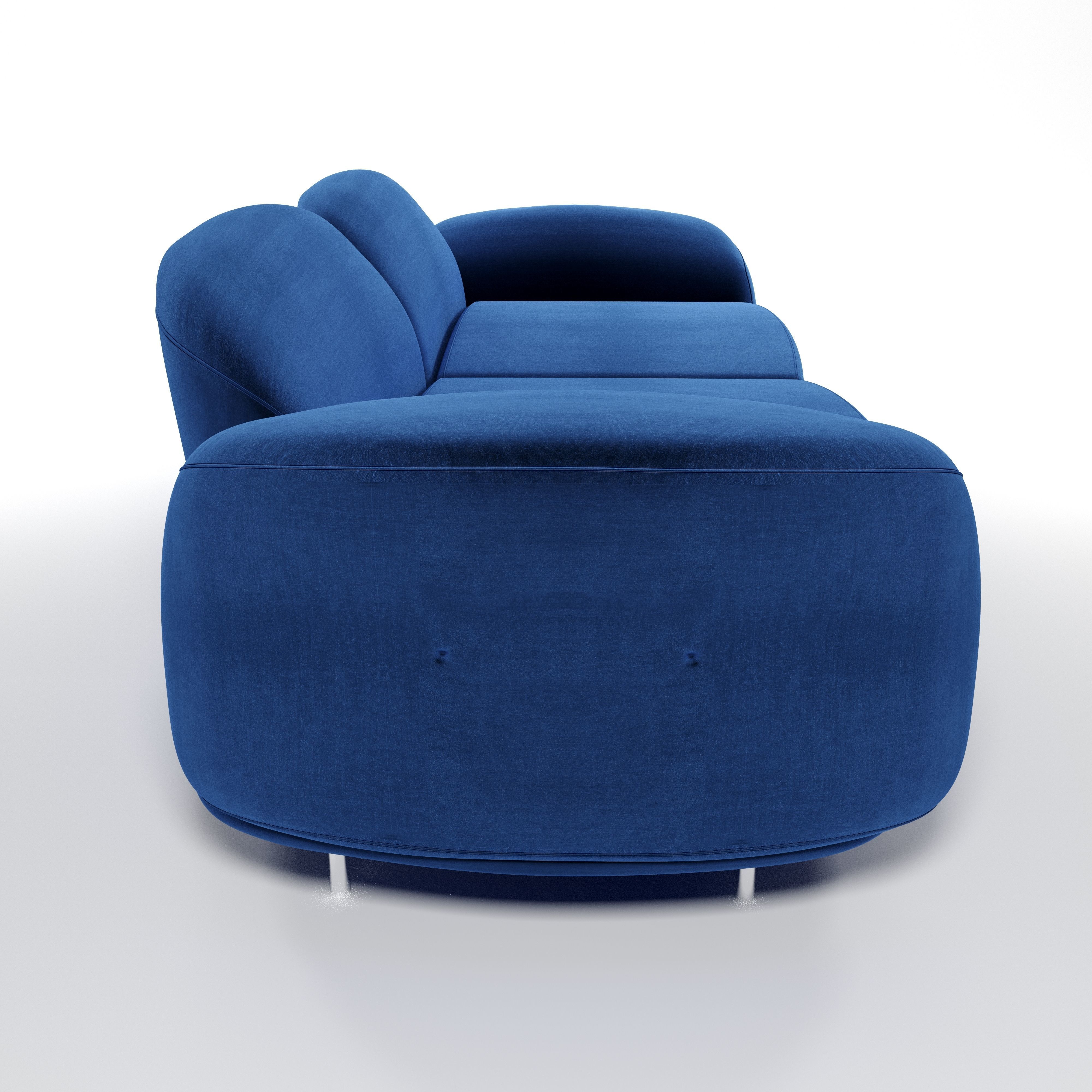 sofa minimal Low-poly 3D model_1