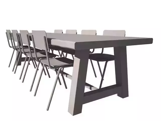 study stools and rustique table