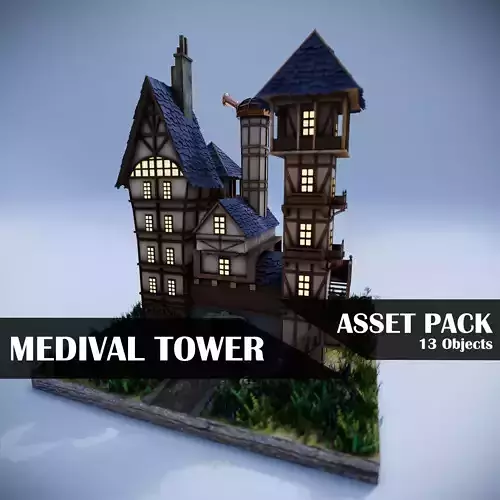 Medieval Tower Abitation Asset Pack
