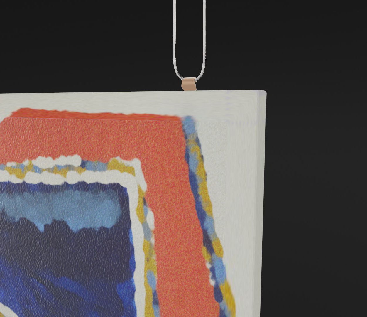 Wall Painting Low-poly 3D model_2