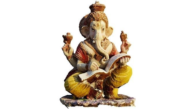 Photoscanned Ganesh Free low-poly 3D model