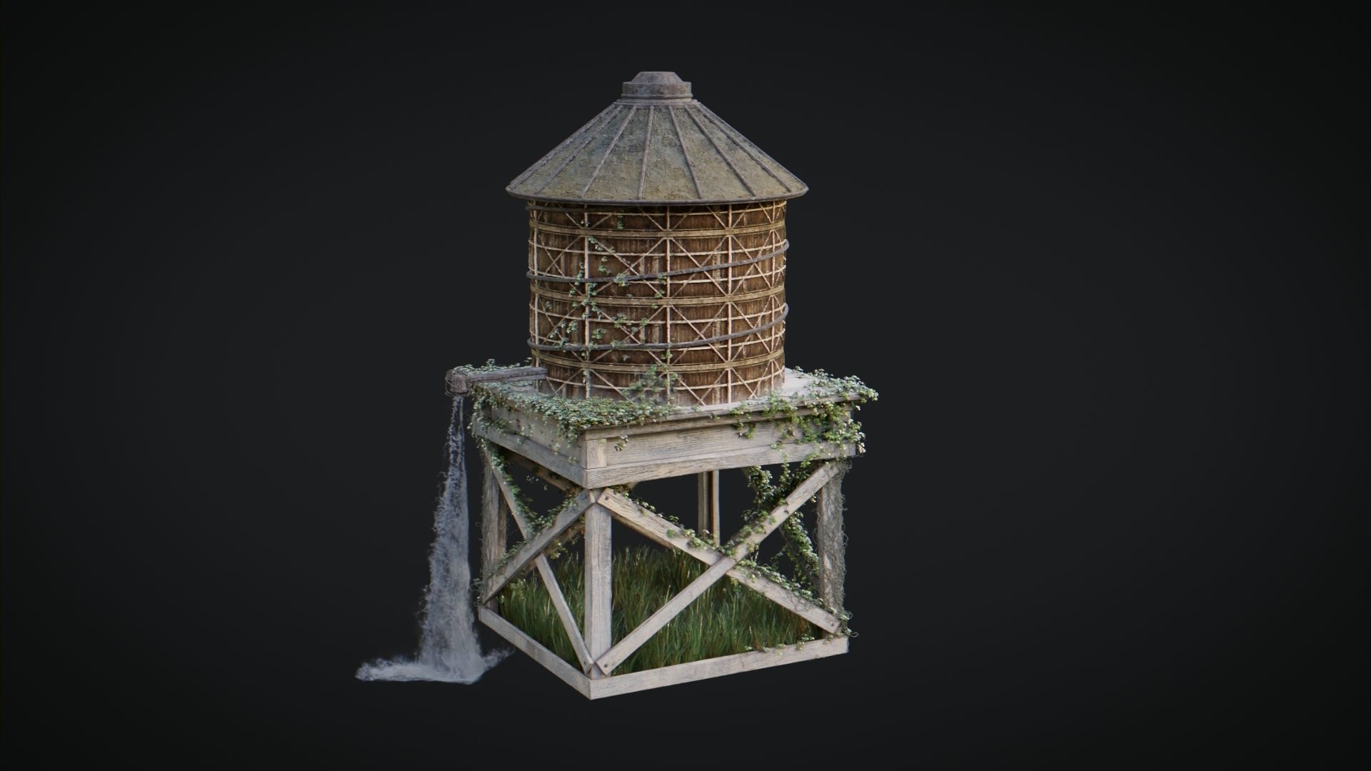 Windmills Pack Low-poly 3D model_16