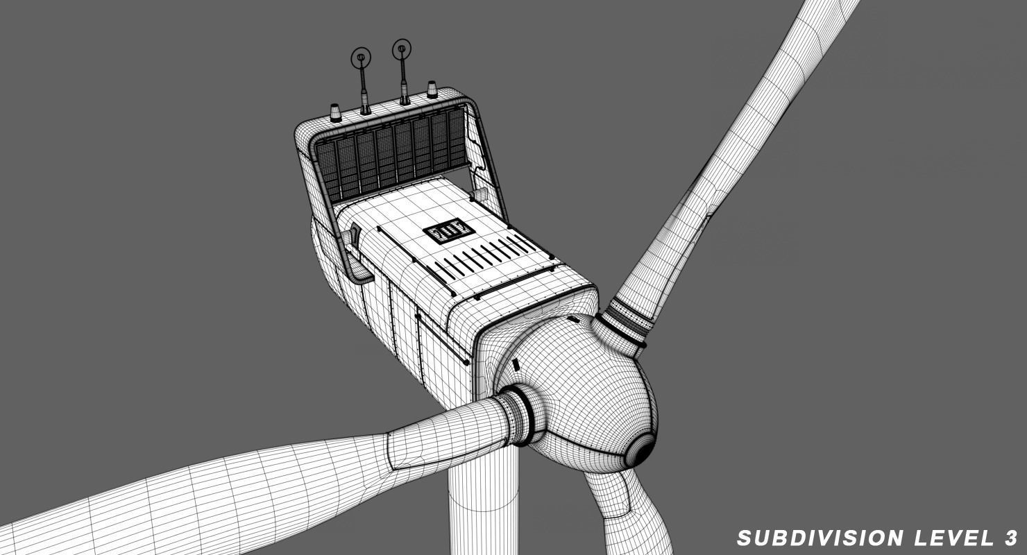 Windmills Pack Low-poly 3D model_39