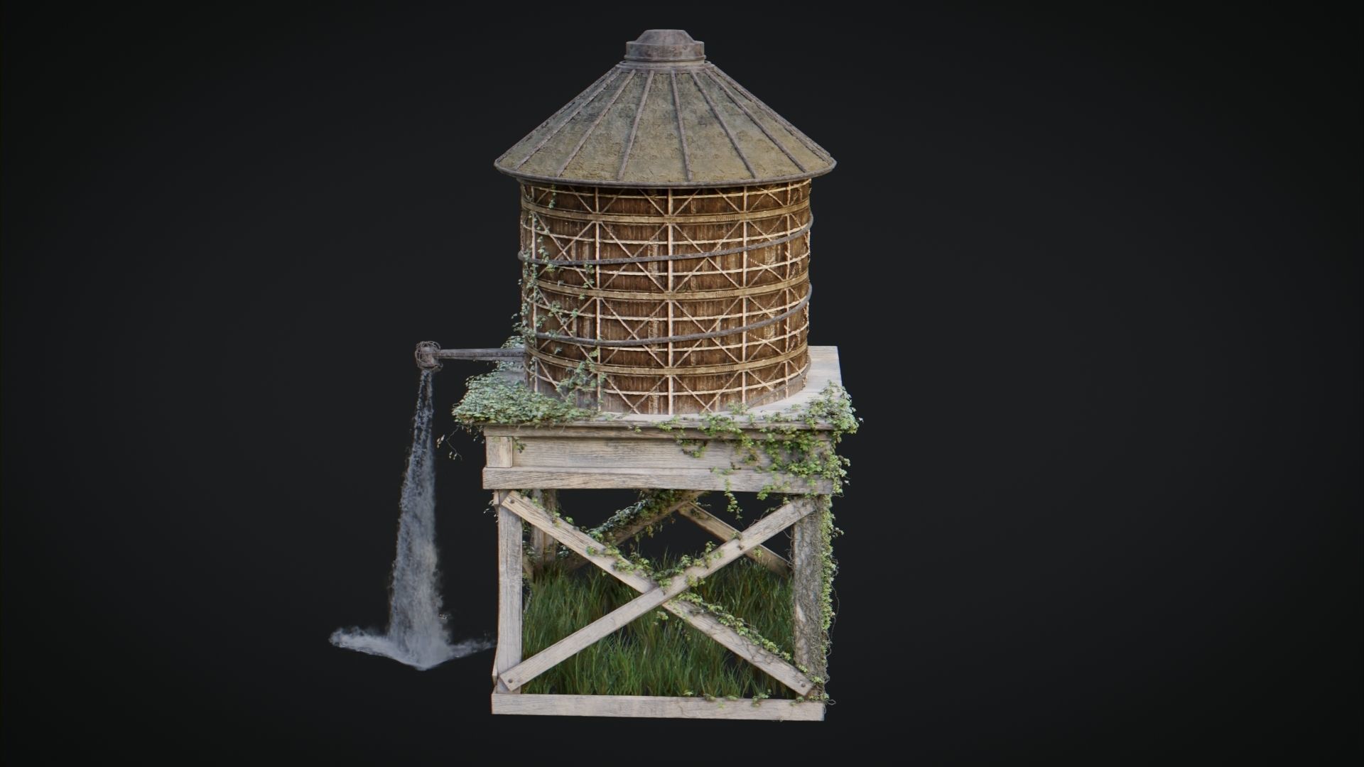 Windmills Pack Low-poly 3D model_22