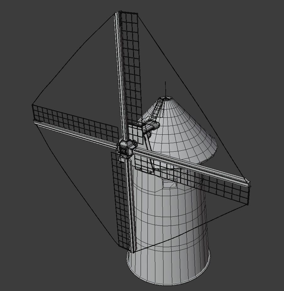 Windmills Pack Low-poly 3D model_12