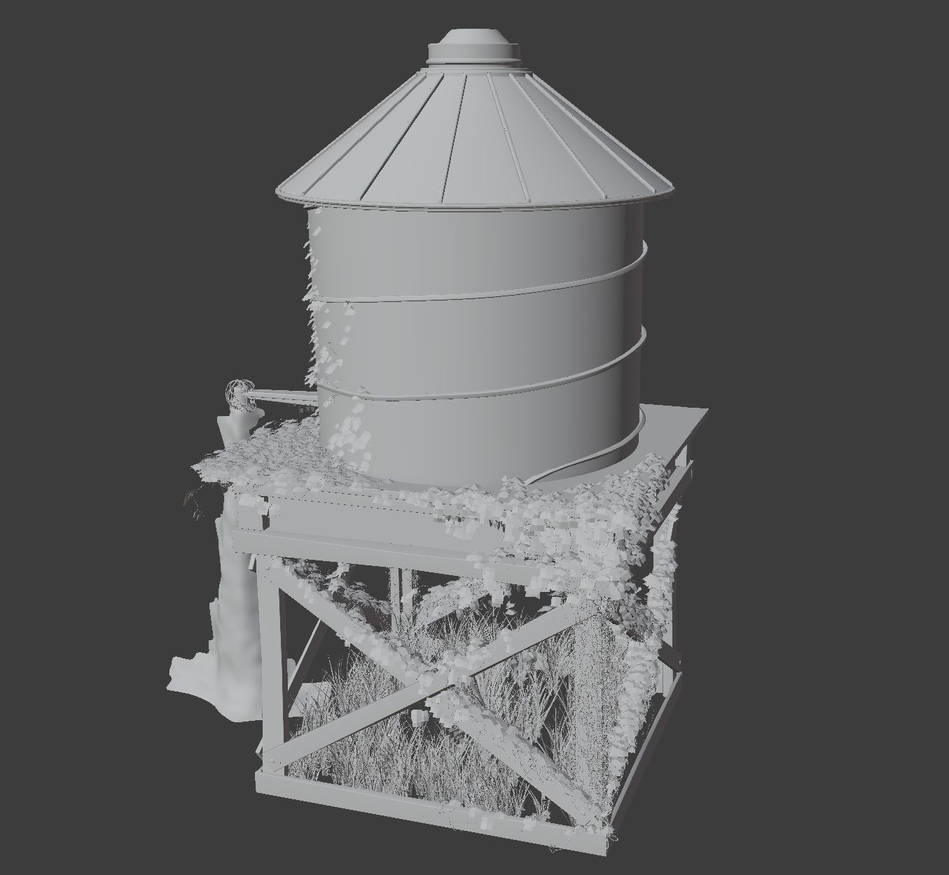 Windmills Pack Low-poly 3D model_10