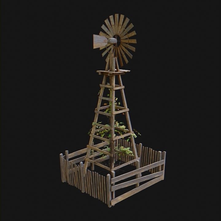 Windmills Pack Low-poly 3D model_24