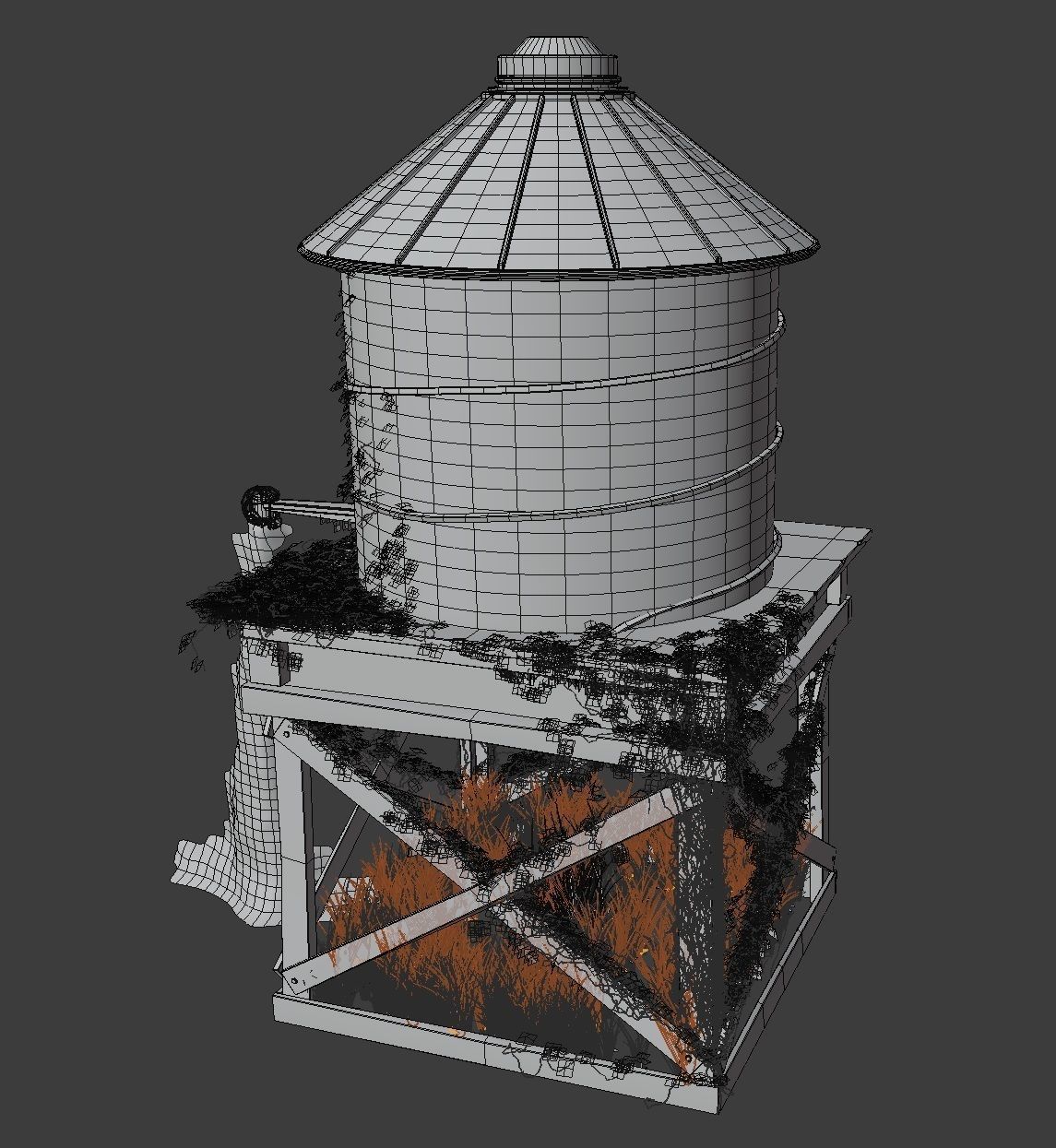 Windmills Pack Low-poly 3D model_9