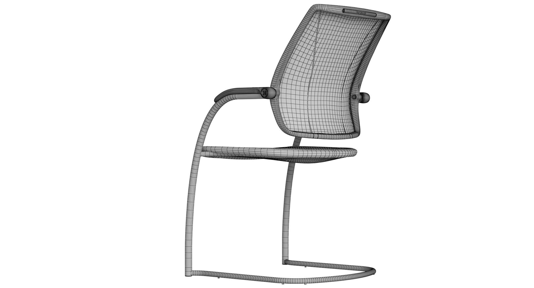 Humanscale Diffrient Occasional Office Chair 3D model_12