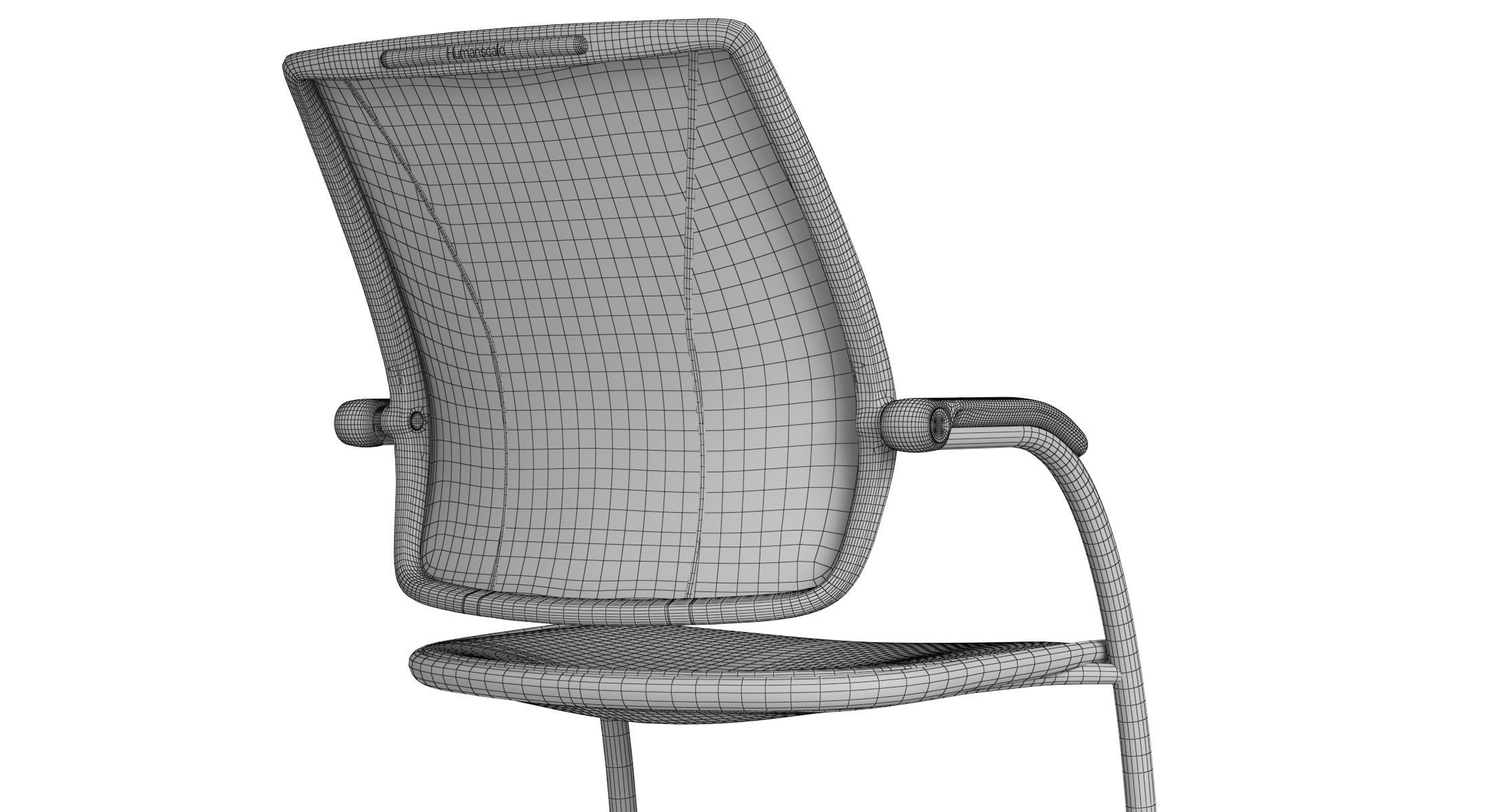 Humanscale Diffrient Occasional Office Chair 3D model_14