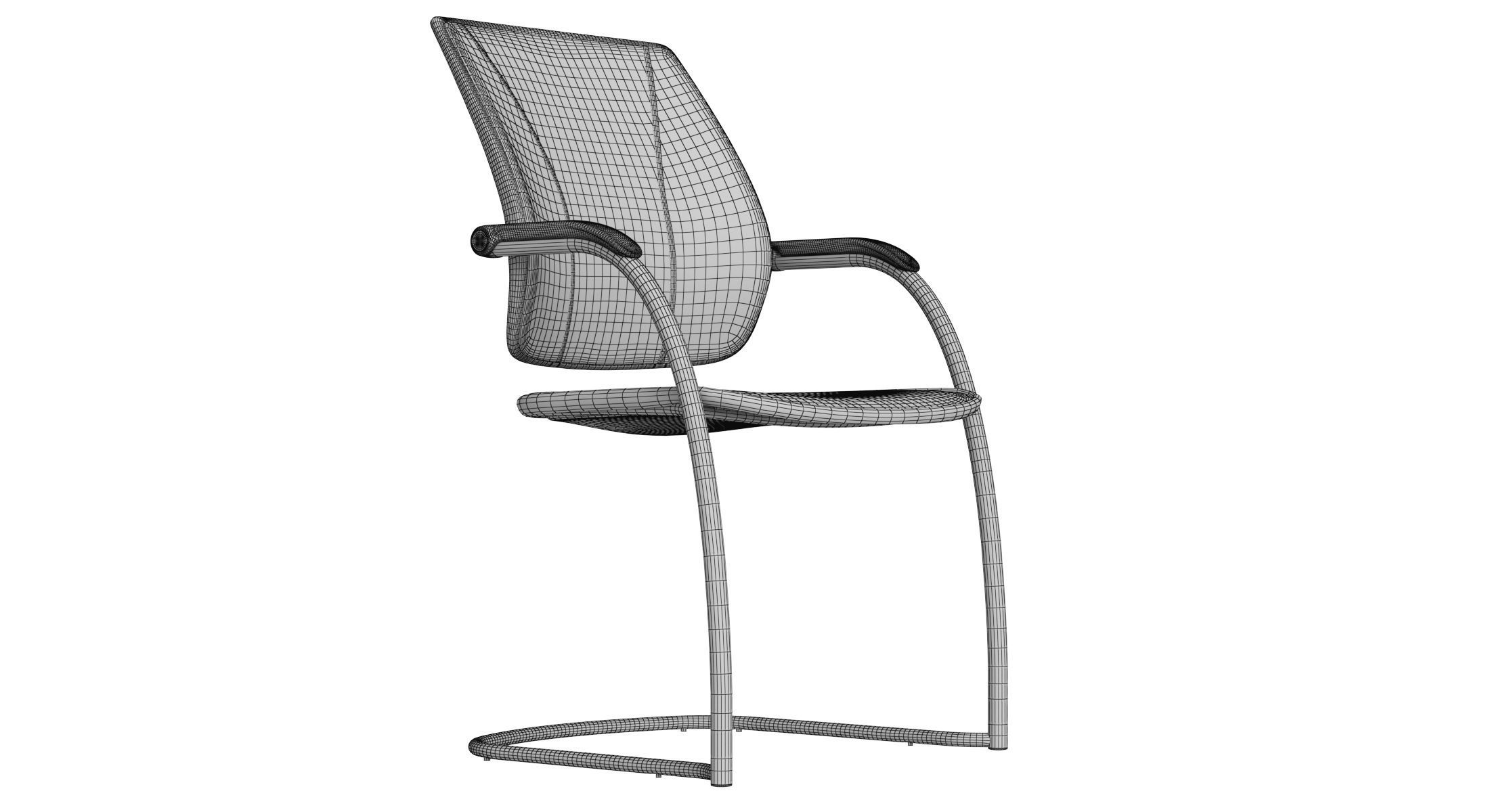 Humanscale Diffrient Occasional Office Chair 3D model_10