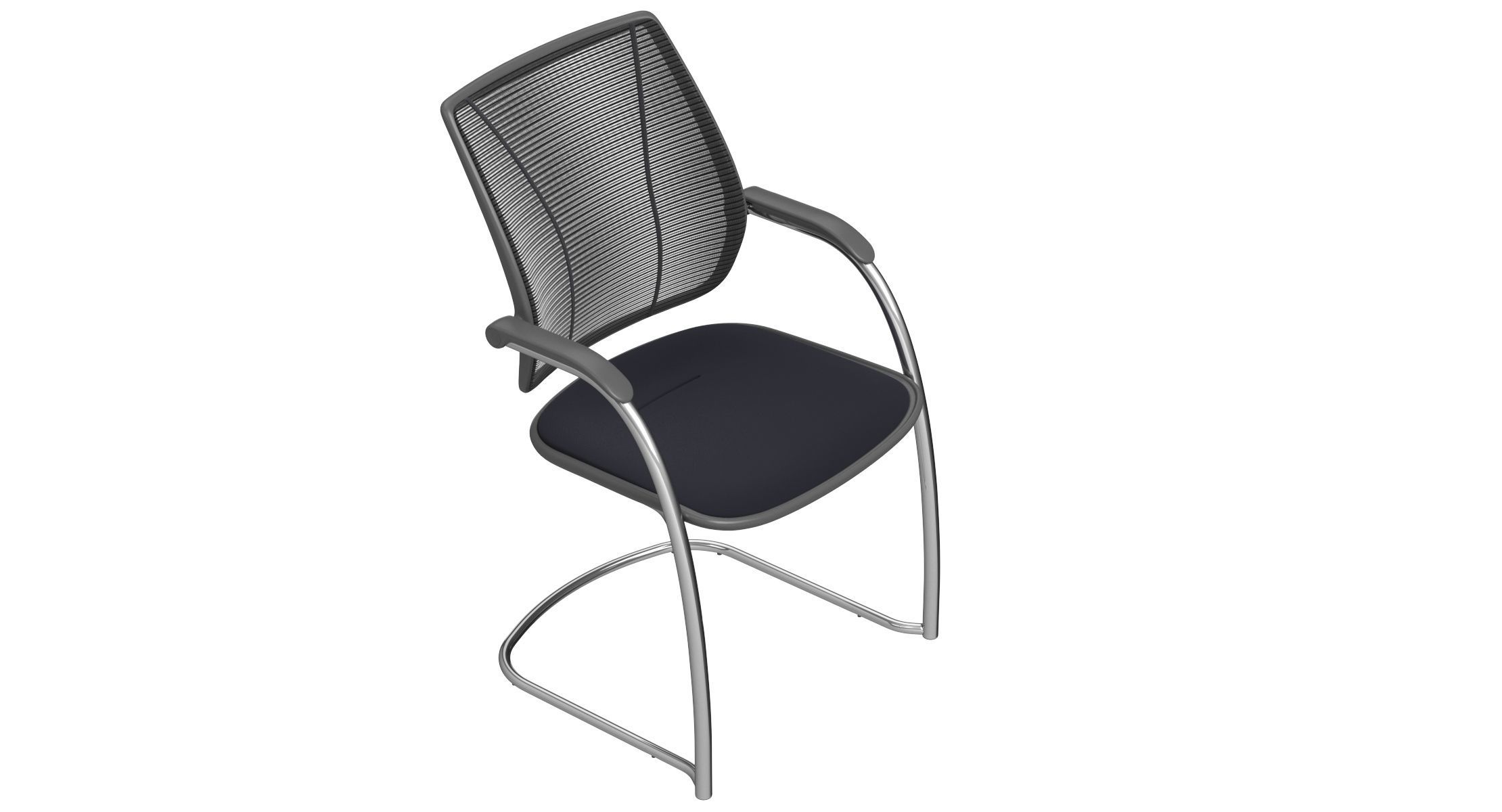 Humanscale Diffrient Occasional Office Chair 3D model_4