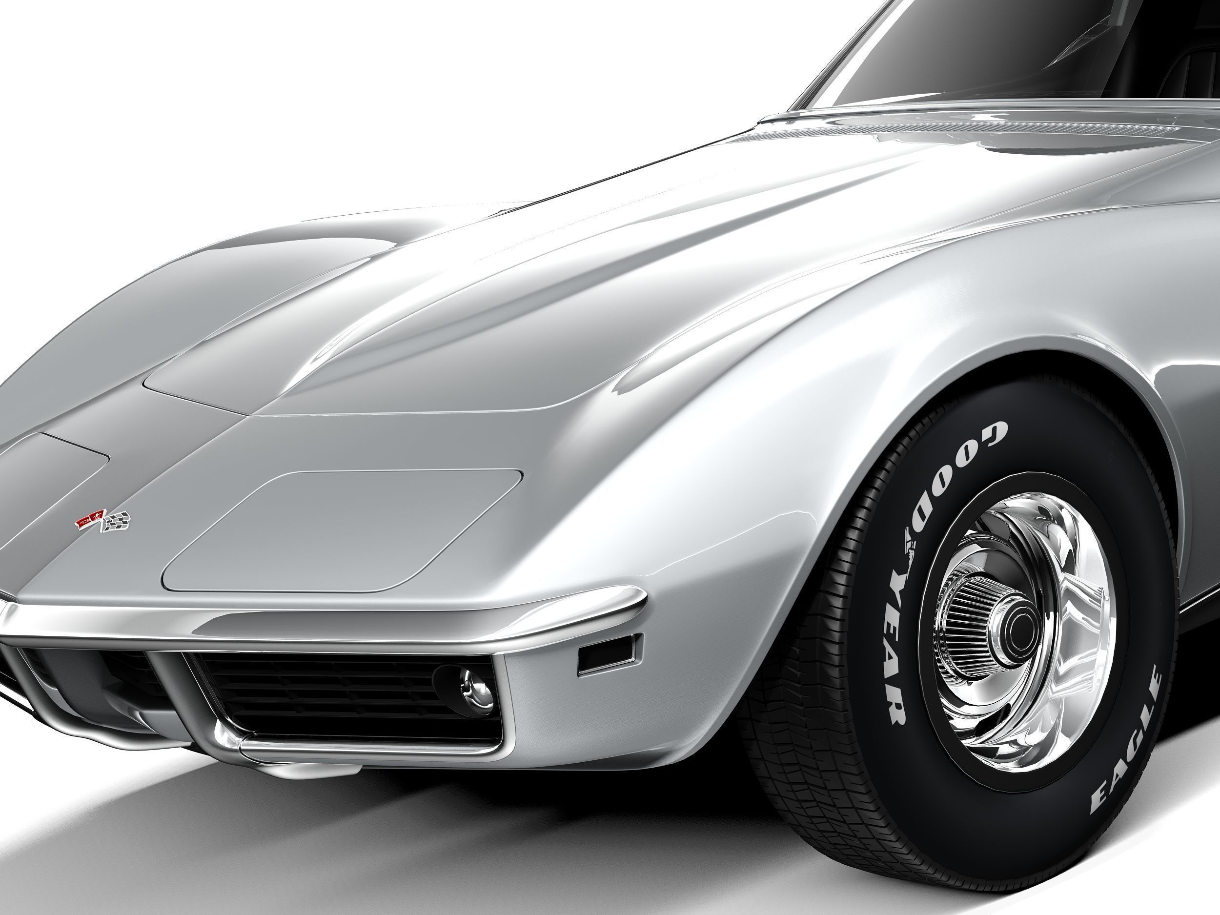 Chevrolet Corvette C3 1969 3D model_2
