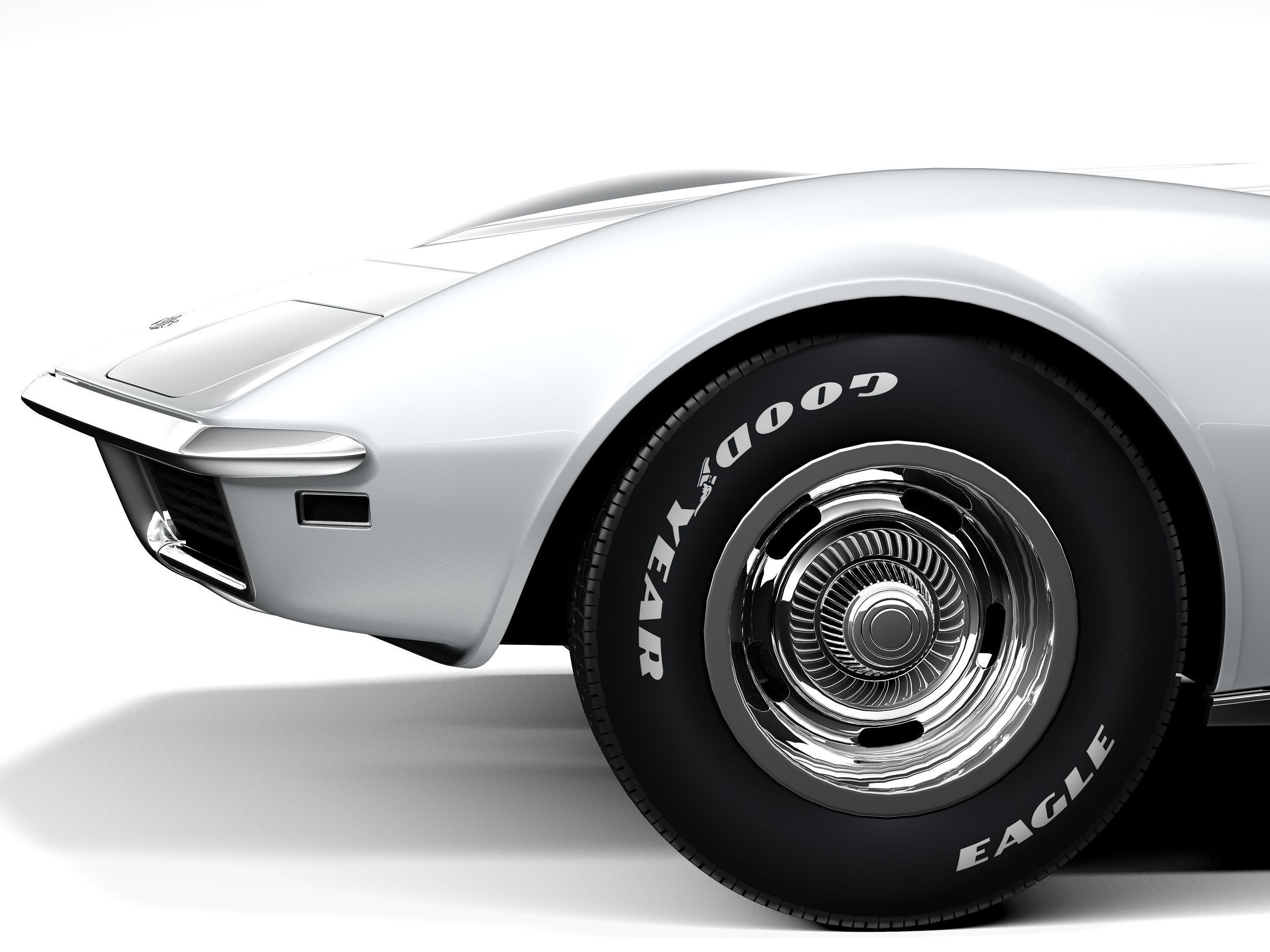 Chevrolet Corvette C3 1969 3D model_10