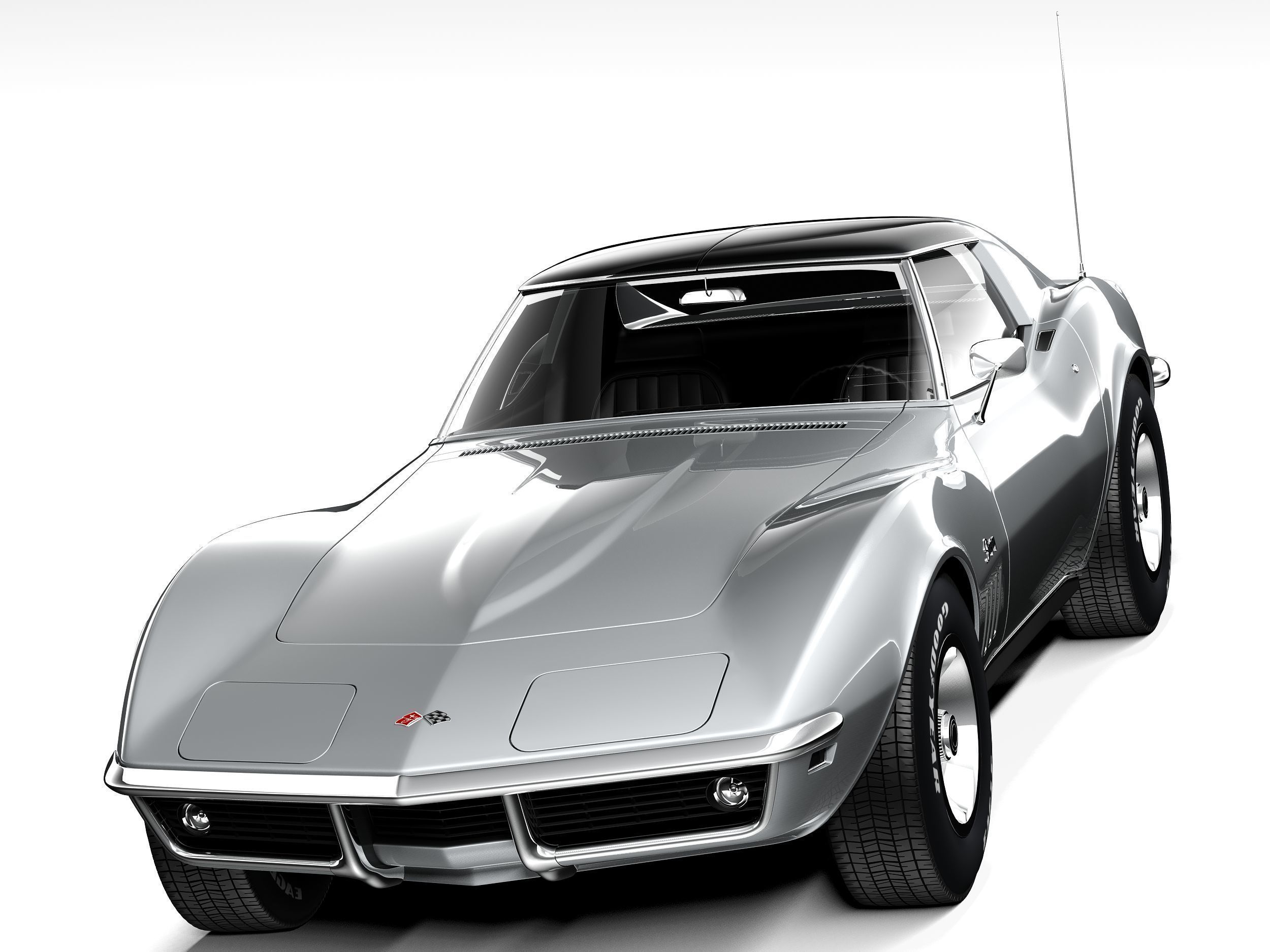 Chevrolet Corvette C3 1969 3D model_1