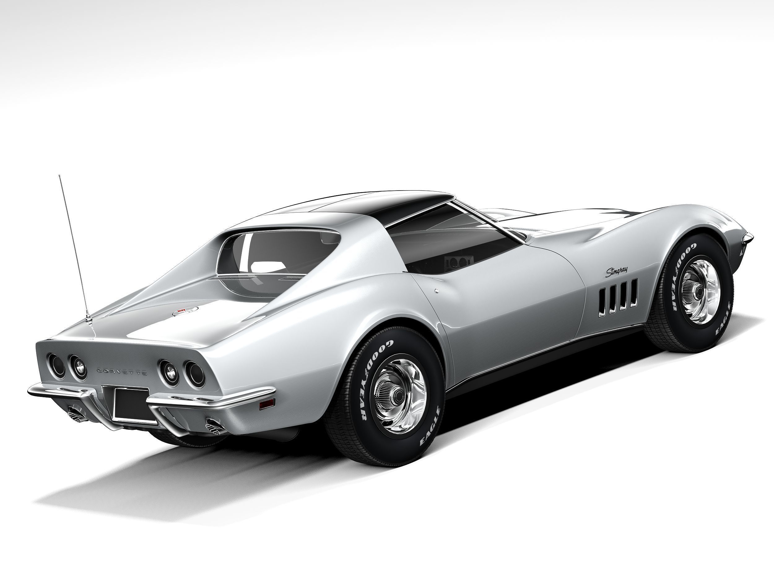 Chevrolet Corvette C3 1969 3D model_4