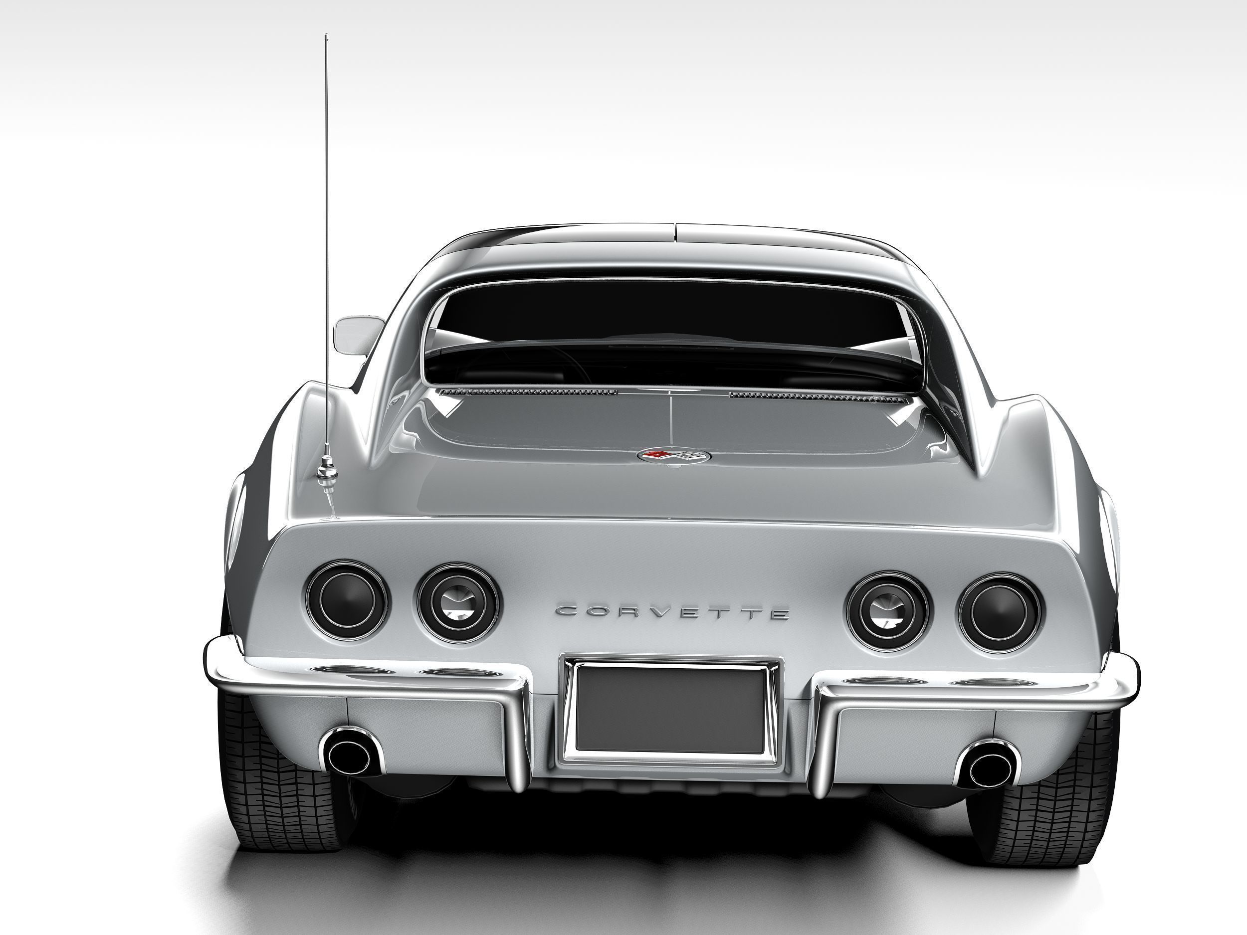 Chevrolet Corvette C3 1969 3D model_8