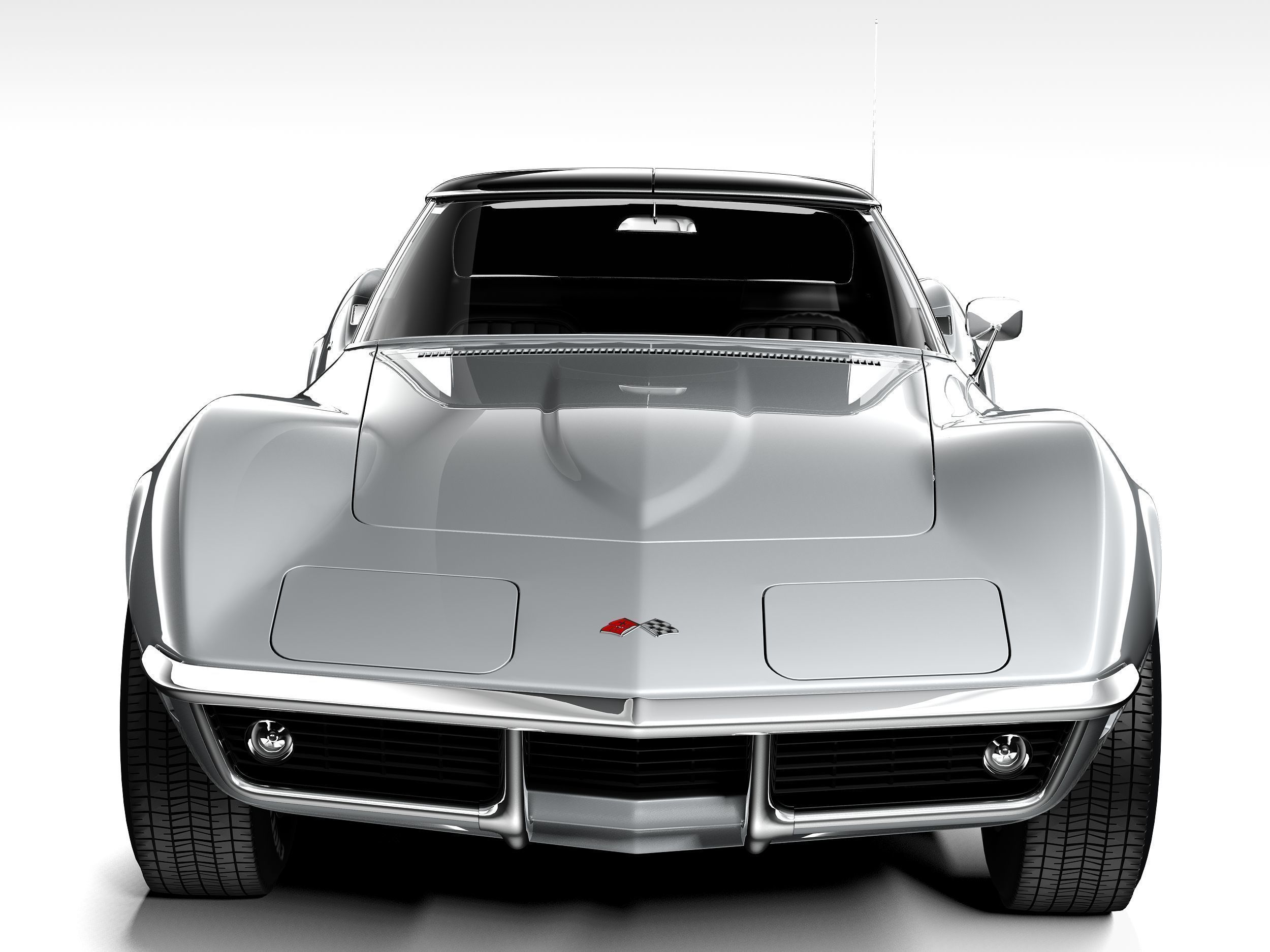 Chevrolet Corvette C3 1969 3D model_9