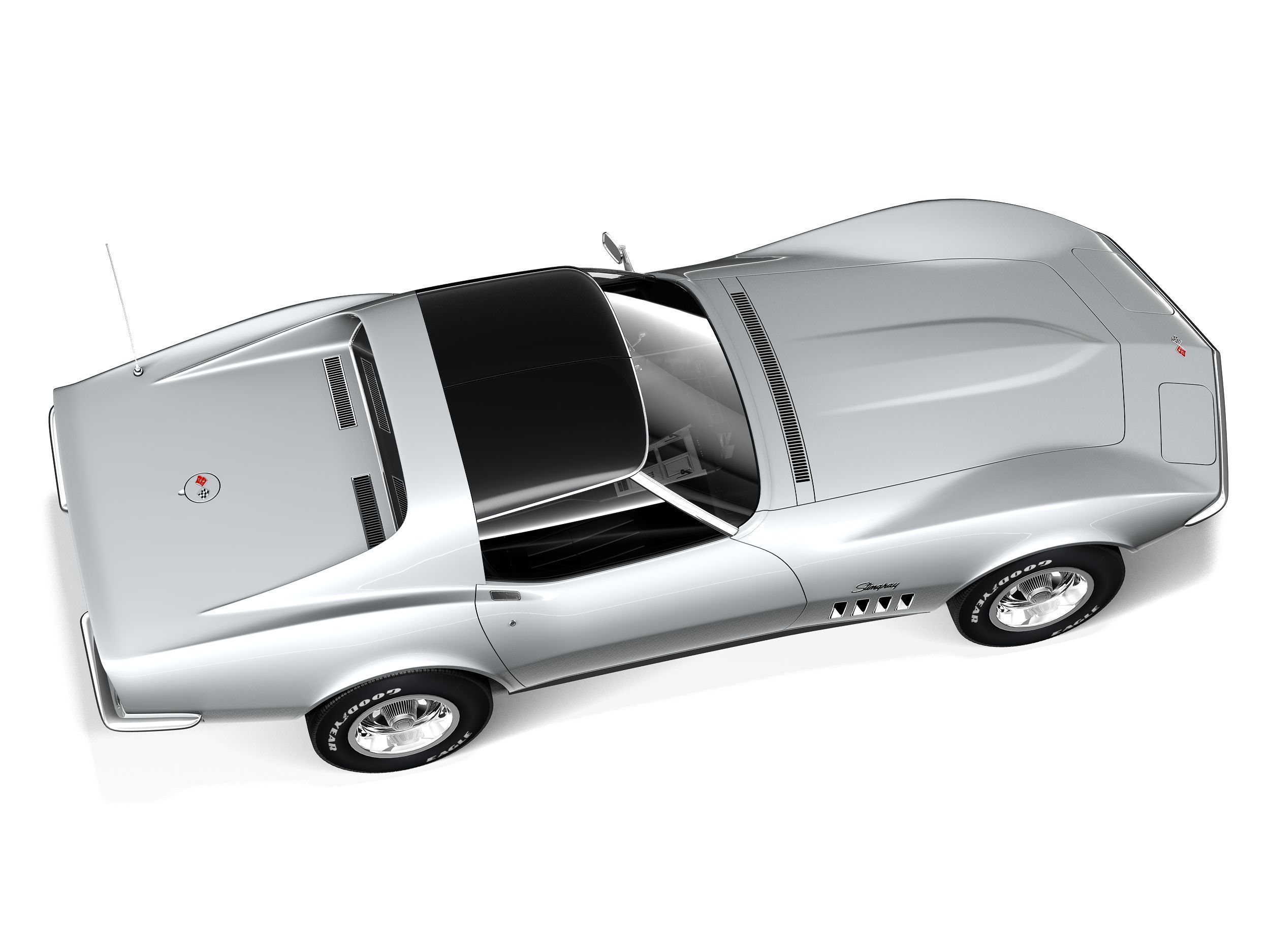 Chevrolet Corvette C3 1969 3D model_7