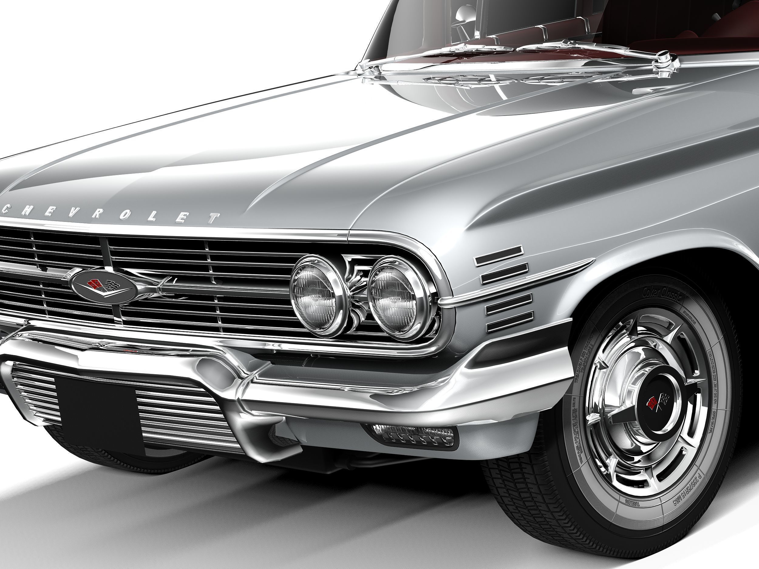 Chevrolet Impala Sedan 1960 3D model_2