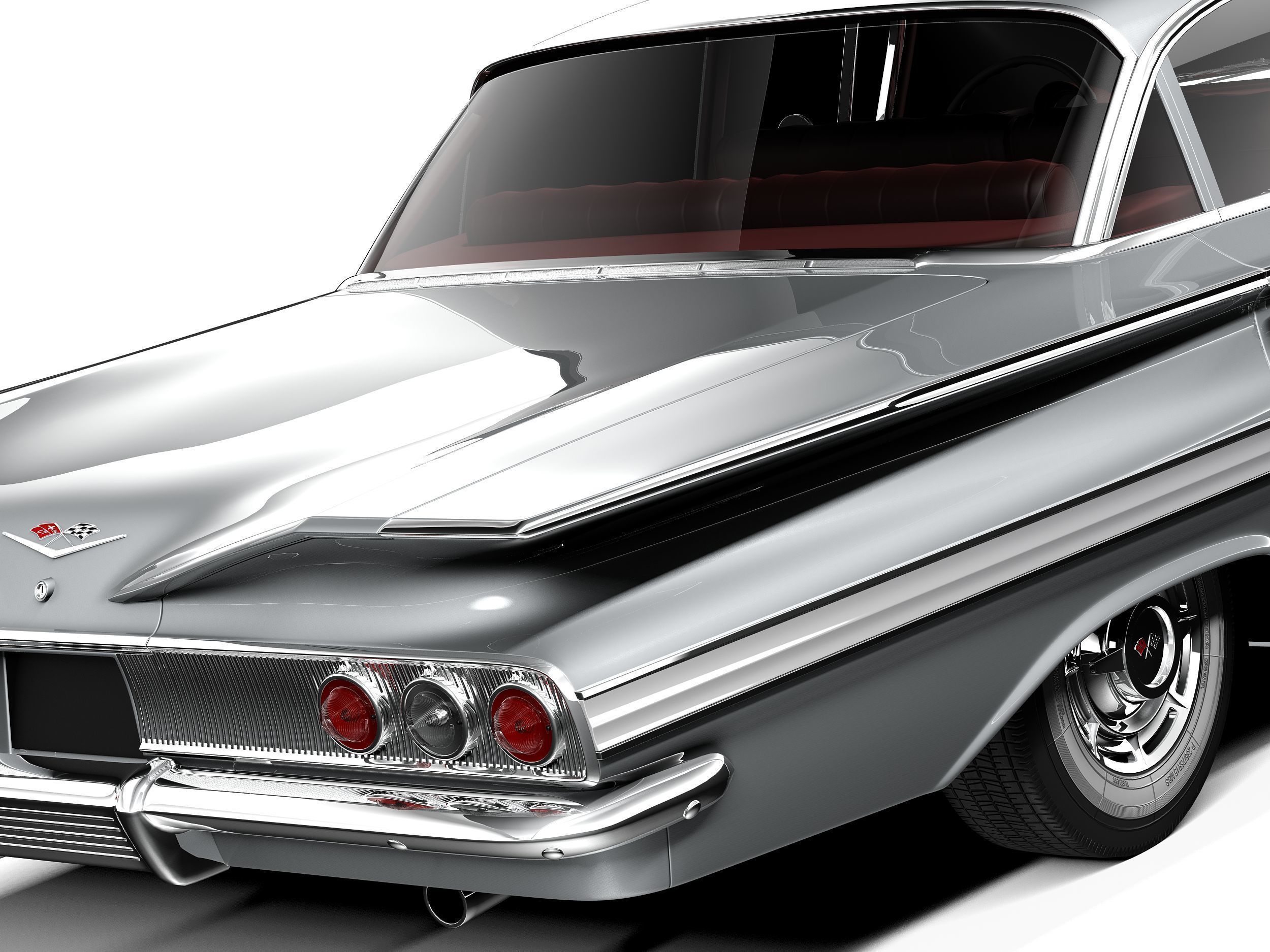 Chevrolet Impala Sedan 1960 3D model_3