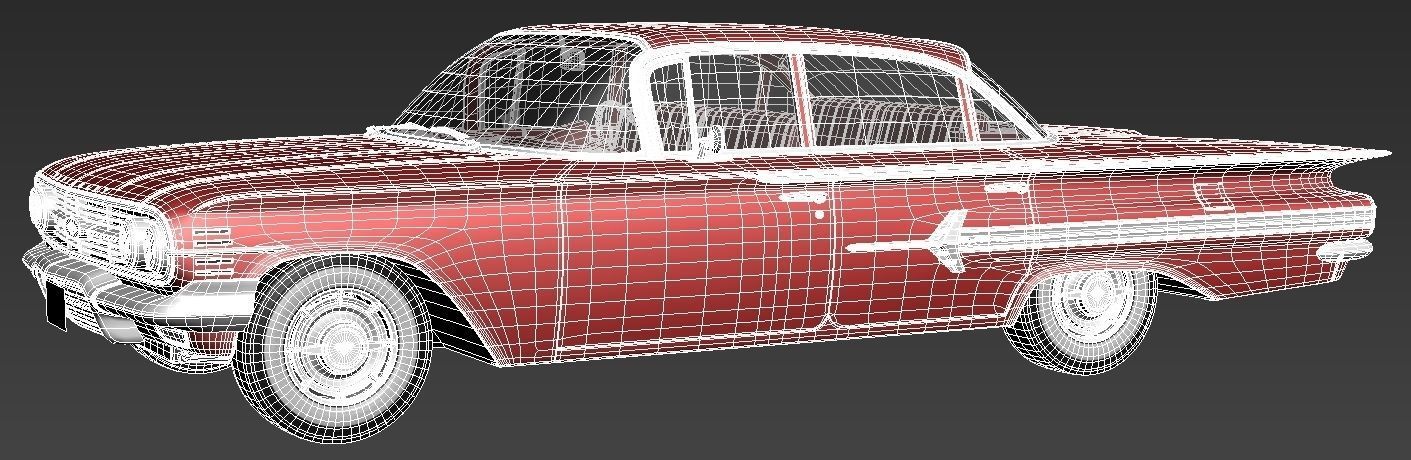 Chevrolet Impala Sedan 1960 3D model_12