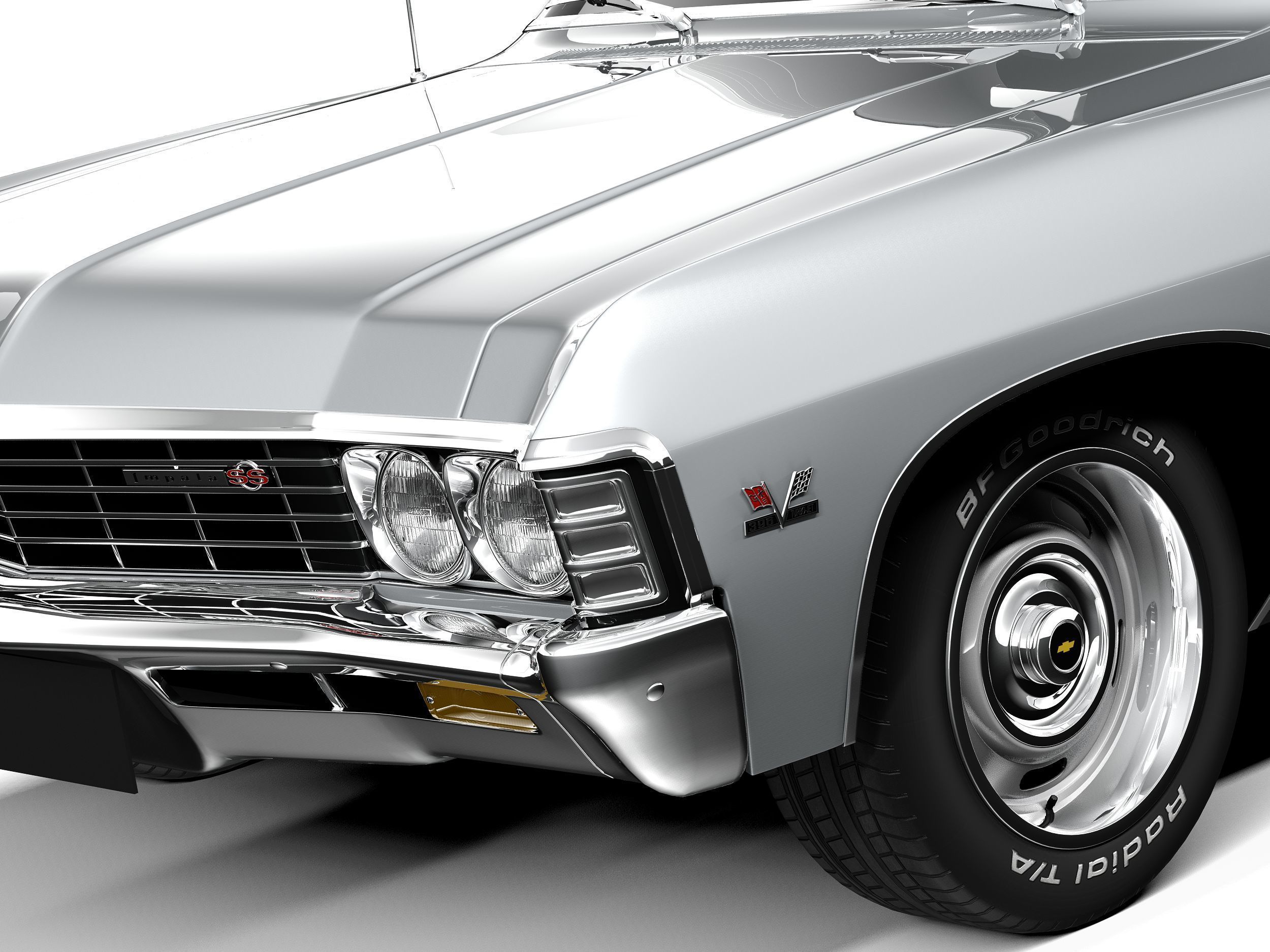 Chevrolet Impala SS 1967 3D model_2