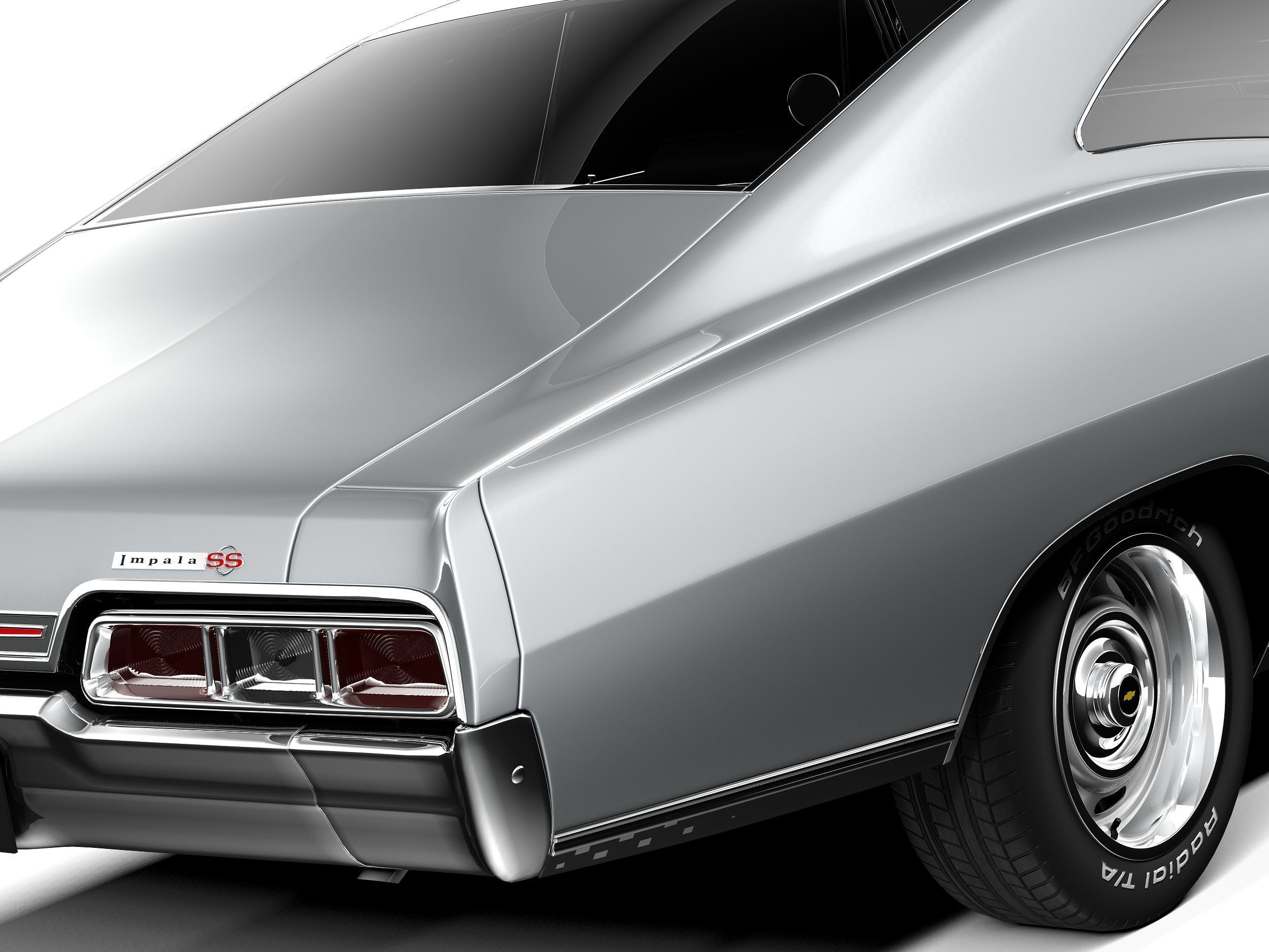 Chevrolet Impala SS 1967 3D model_3
