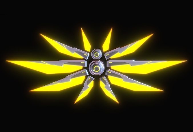 Mechanic Wing Low-poly 3D model