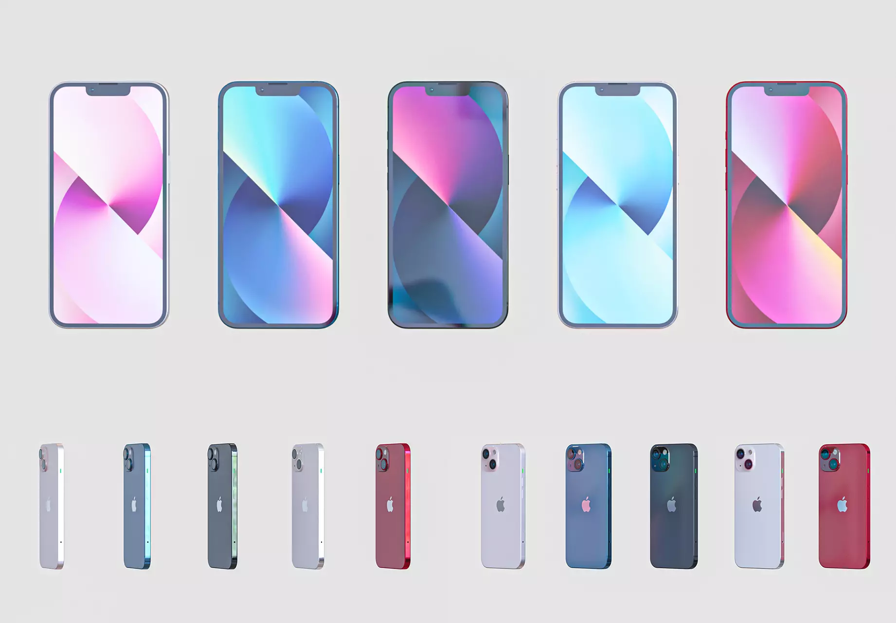 Apple iPhone 13 cell phone 3D model