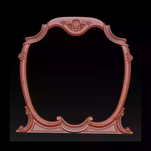 3D Frame - Wood Carving STL Model for CNC Router 3D print model
