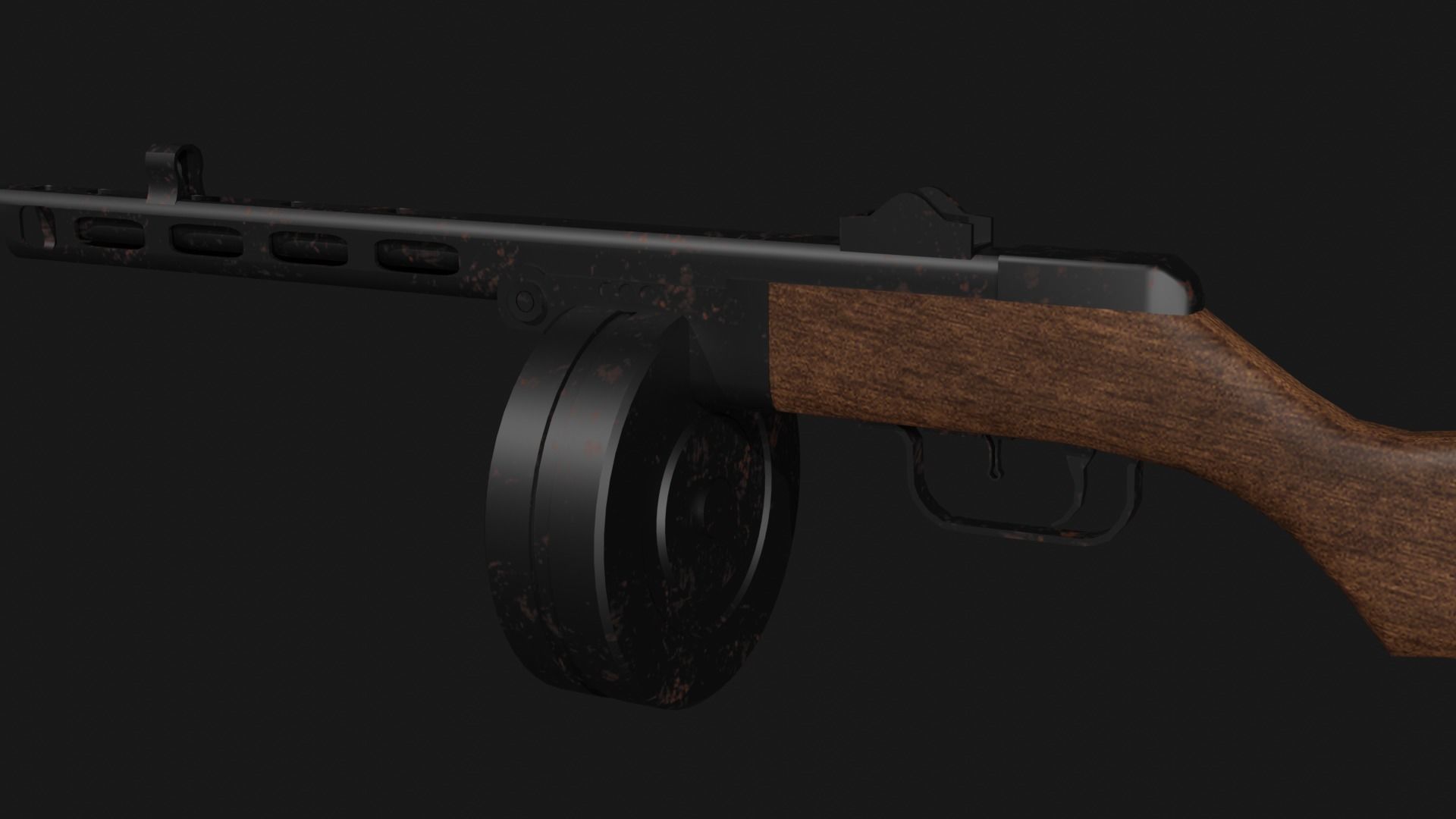 PPSH LP Models Free low-poly 3D model_1