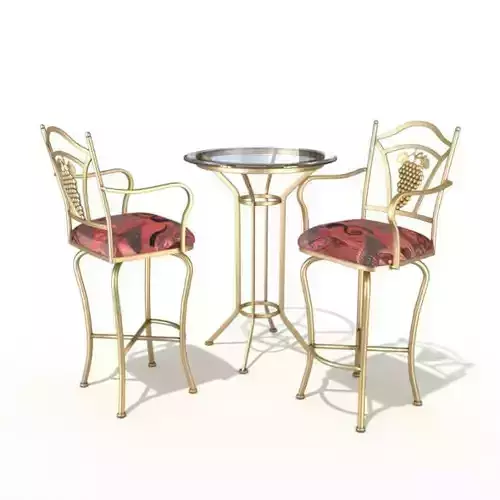 Vintage Chair Table Set