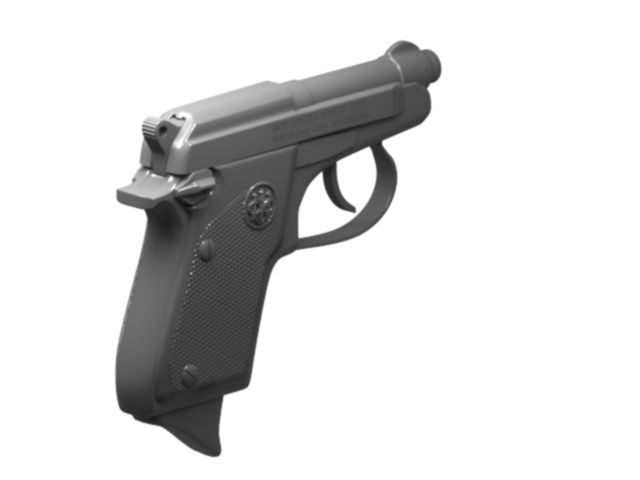 Pistol beretta 3D print model_7
