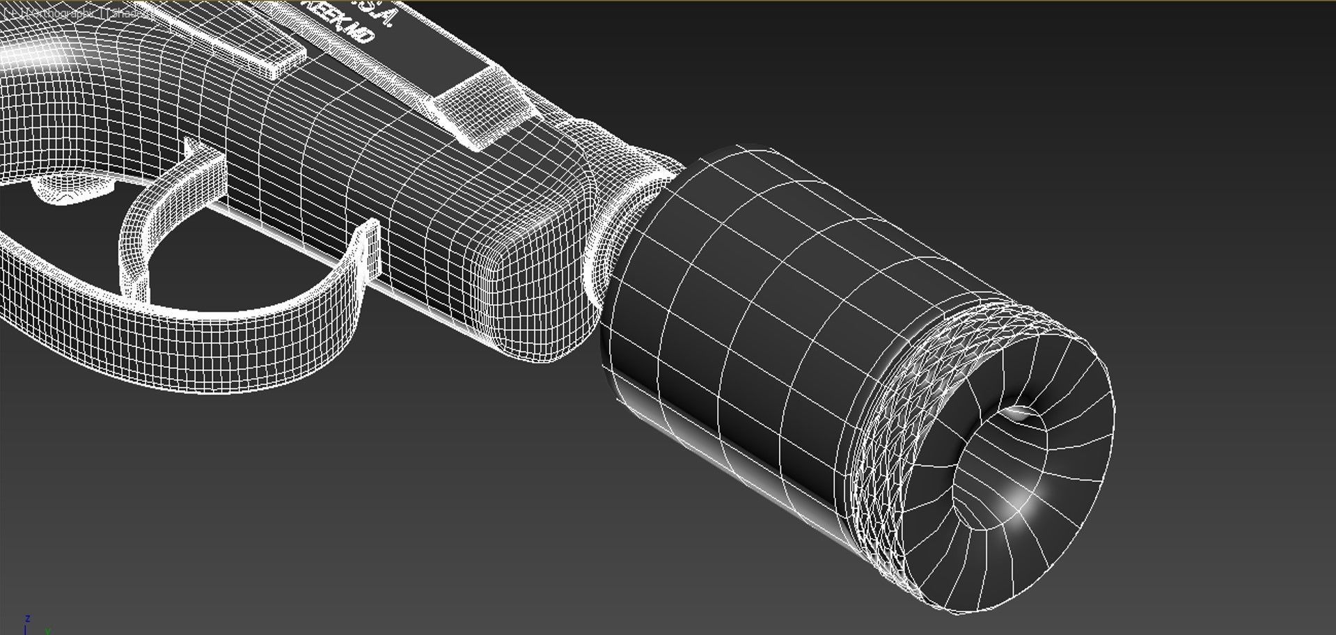 Pistol beretta 3D print model_21