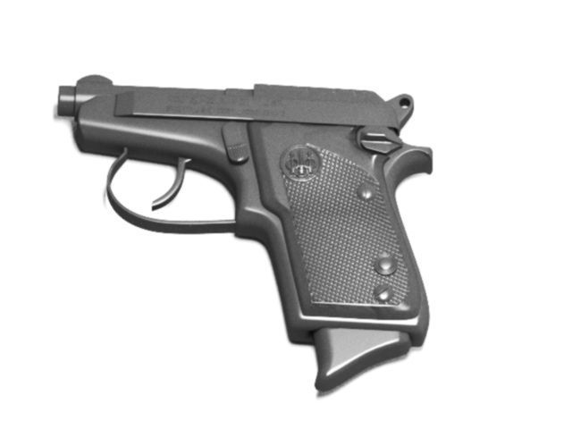Pistol beretta 3D print model_9
