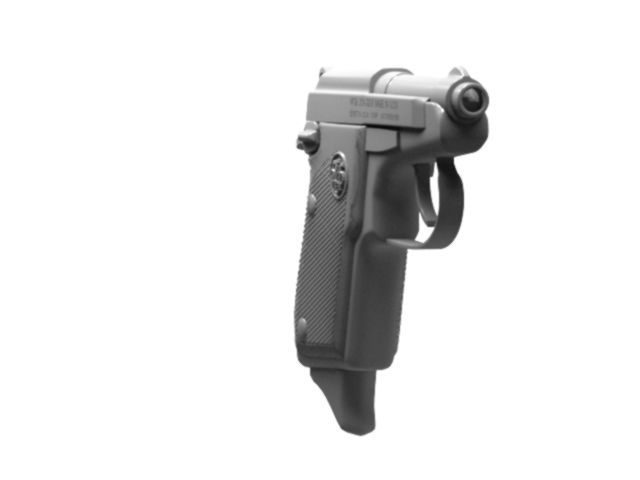 Pistol beretta 3D print model_10