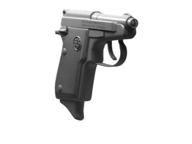 Pistol beretta 3D print model_12