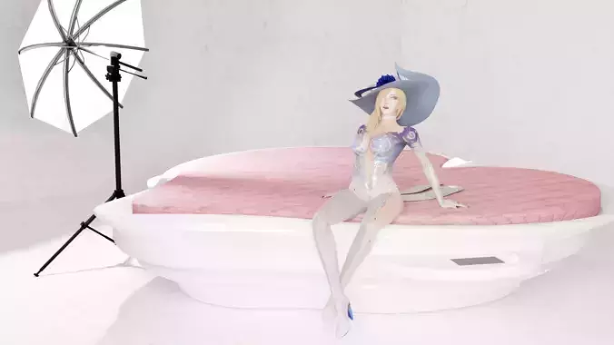 Futuristic Heart Shaped Love Bed