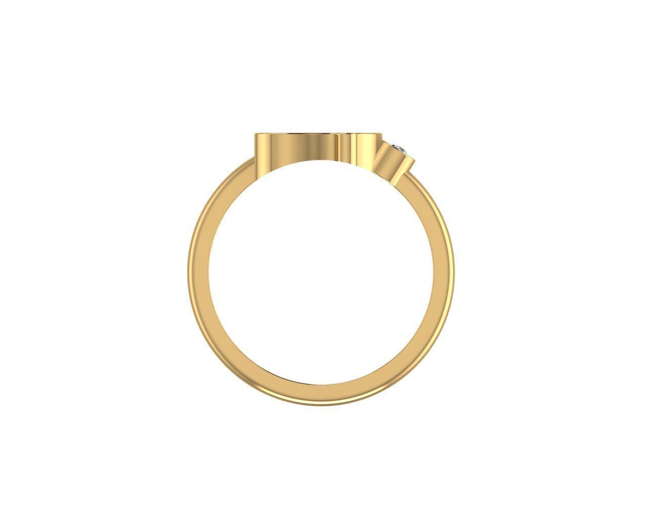 - Old English font ring Y 3D print model_2