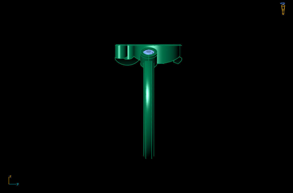 - Old English font ring Y 3D print model_8