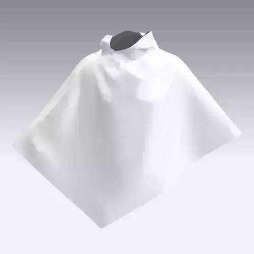 CLOAK WHITE ASYMETRIC BLOUSE 