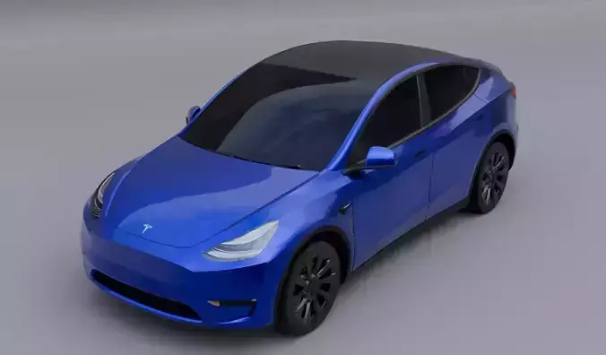Tesla model y 2022 Low-poly 3D model